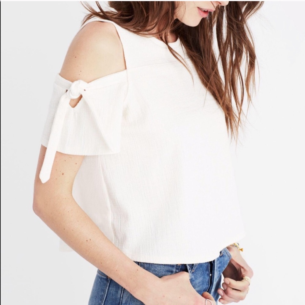 NWT Madewell Skylark Cold Shoulder Top